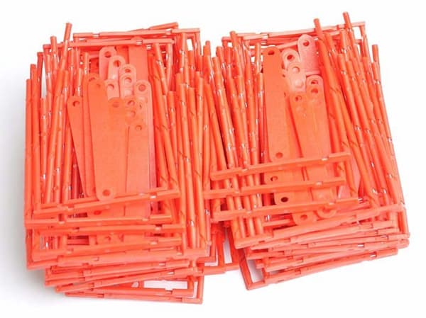 ELBA Pack 100 Häftare D-CLIP Standard Röd – Dokumentorganisatör