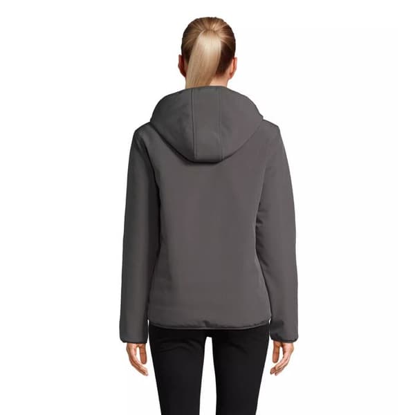 Parka softshell dam Sol's Falcon vadderad - antracit