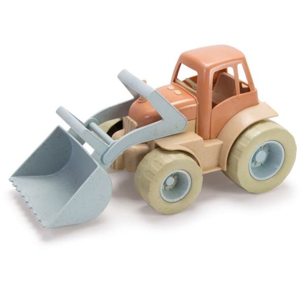 Dantoy Bioplastleksak - Blå & Brun traktor för barn