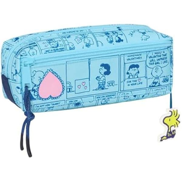 Trousse Triple - SAFTA - Snoopy Kärlek - Bekväm - Mångsidig - Skolbarn