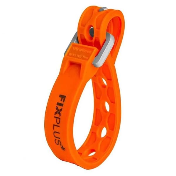Cykelrem - FIXPLUS - Paket med 2 - Nylon - 15 cm - Orange
