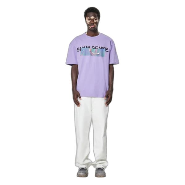T-shirt 9N1M SENSE Logotyp Chrome