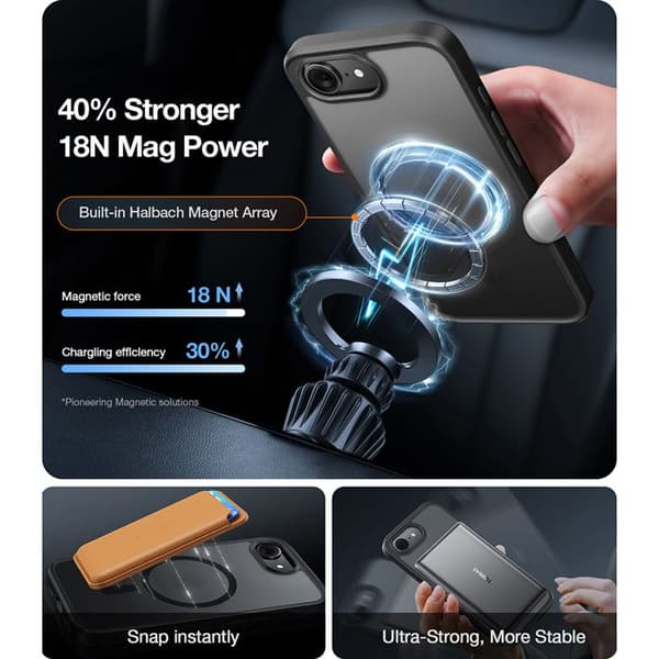 Coque Torras Guardian Magnetic Series för iPhone 17 - Klar