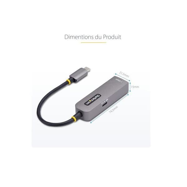 USB-C till Ethernet-adapter - STARTECH.COM - NIC - 1Gbps - 100W PD Pass-Through - Multi-OS