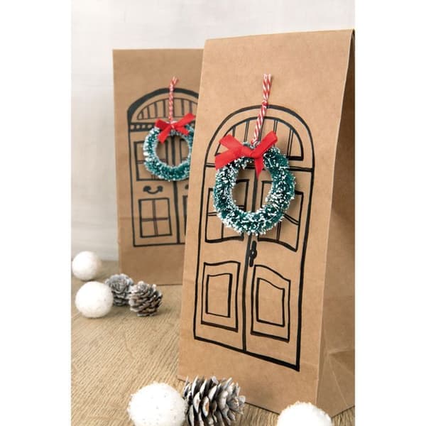 Julkransar Miniature - RAYHER - Karmint röda - 2 stycken 5cm - 3 stycken 3cm