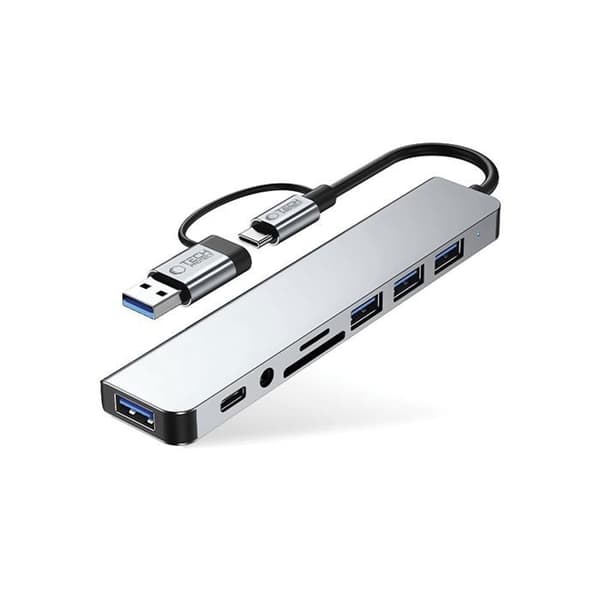 Adaptör Hub Tech-Protect 8 I 1 Typ-C För Bärbar Dator Windows Usb 3.0