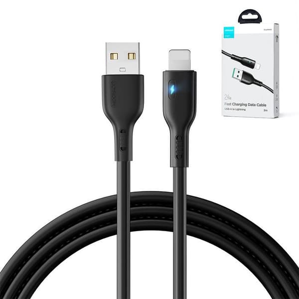 USB-kabel - Lightning - JOYROOM - S-UL012A13 - 2 m - LED-indikator - 2,4 A
