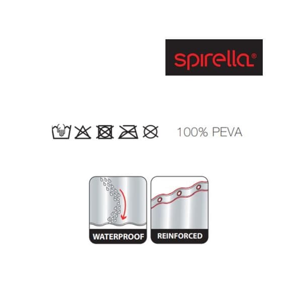 Duschdraperi PEVA BIO 120x200cm Sand Spirella