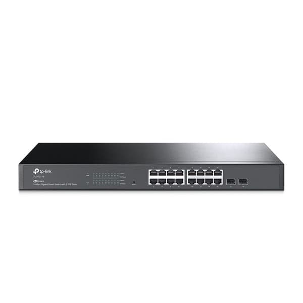 Switch - TP-LINK - JETSTREAM 16-PORTAR GIGABIT 2 SFP - Gigabit Switch - Rackmonterbar
