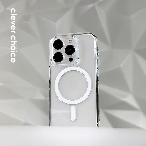 Coque iPhone 16 MagSafe (transparent) Crong Clear MAG Pro