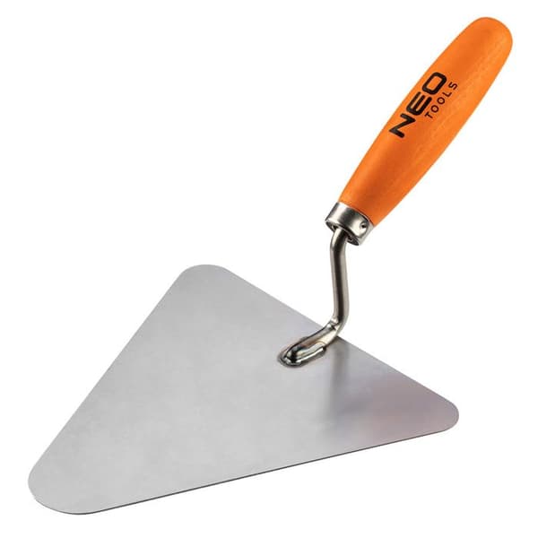 Triangulär spade, 200 mm, handtag i trä