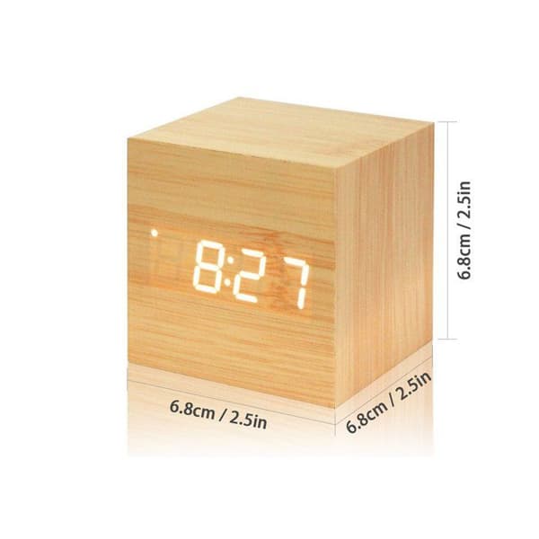 Väckarklocka - Threeh H-AC10 - Modern Cube Design - Multifunktion - Variation av färger