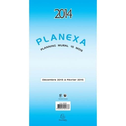 Planering mural depliant - EXACOMPTA - Planexa - 5 fällor - 18x33 cm - Januari till Januari