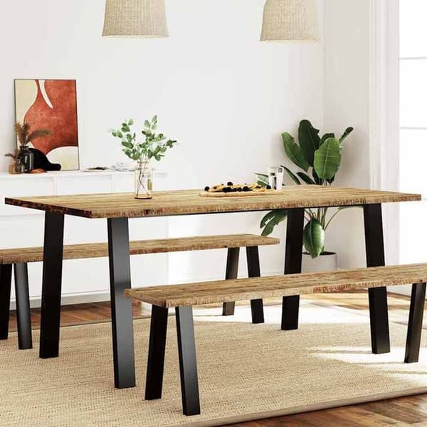 vidaXL Matbord 150x90x75 cm i solid akaciaträ 353298