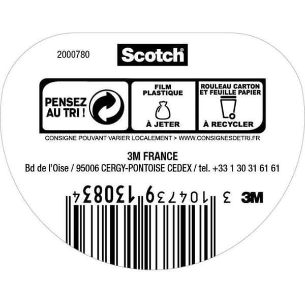 SCOTCH - Tejp - Dubbelhäftande - Släta ytor - Extra stark - 50 mm x 20 m