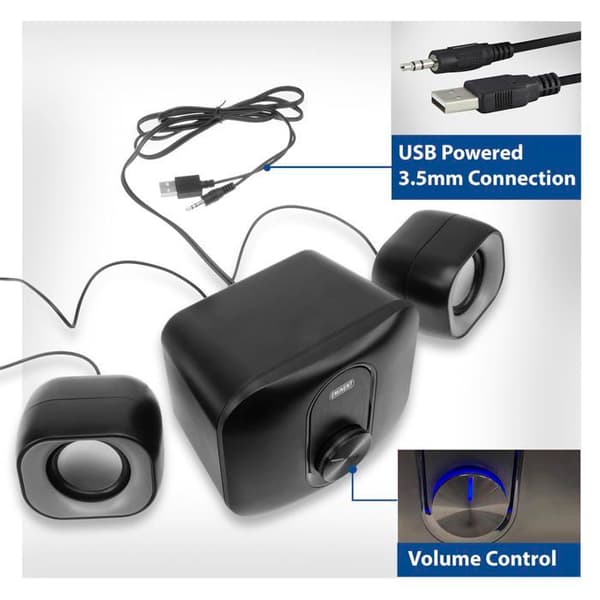 Högtalare 2.1 - ACT - EM3515 - 11W - USB - Stereo 3,5 mm