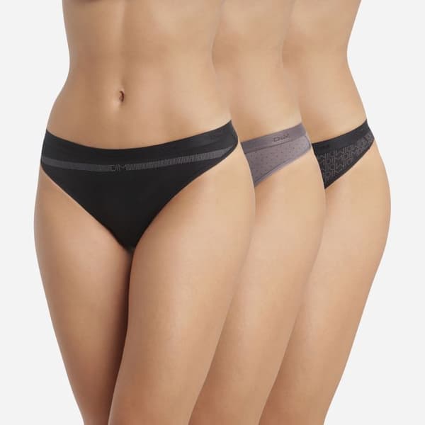 3-pack Stretch Bomull Stringtrosor Les Pockets