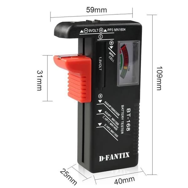 D-FantiX Universell Batteritestare BT-168