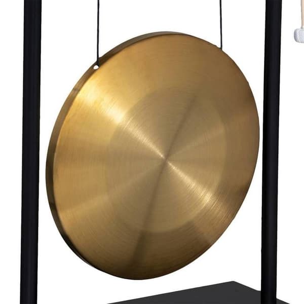 Gong Toa H.69,5cm metall och trä