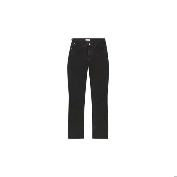Wrangler hög midja jeans dam svart denim