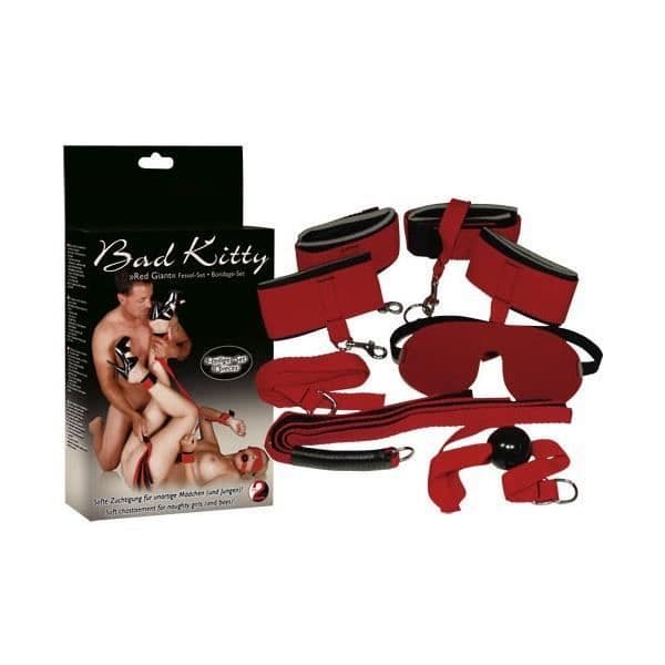 Röd Bondage Box - BAD KITTY - Kit för romantiska spel - Röd
