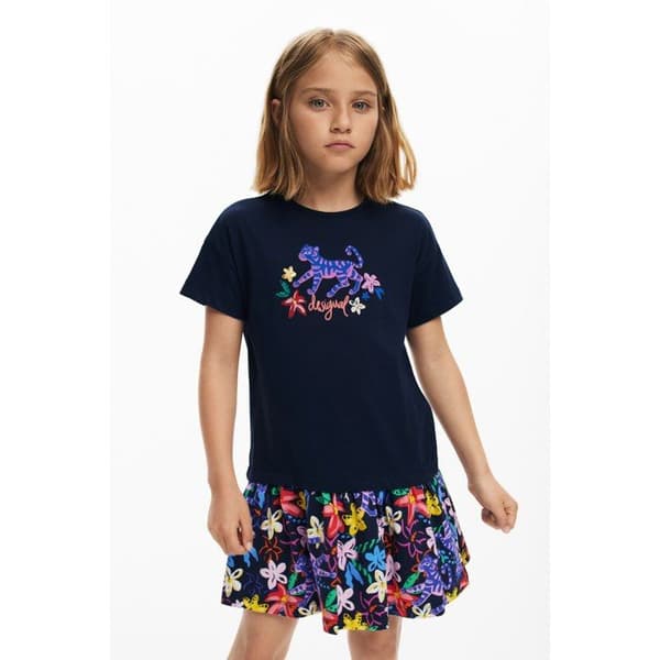 Flickt-shirtklänning Desigual Colors