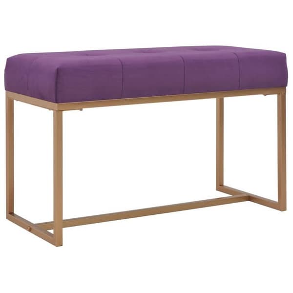 vidaXL Bänk 80 cm Lila sammet 247557