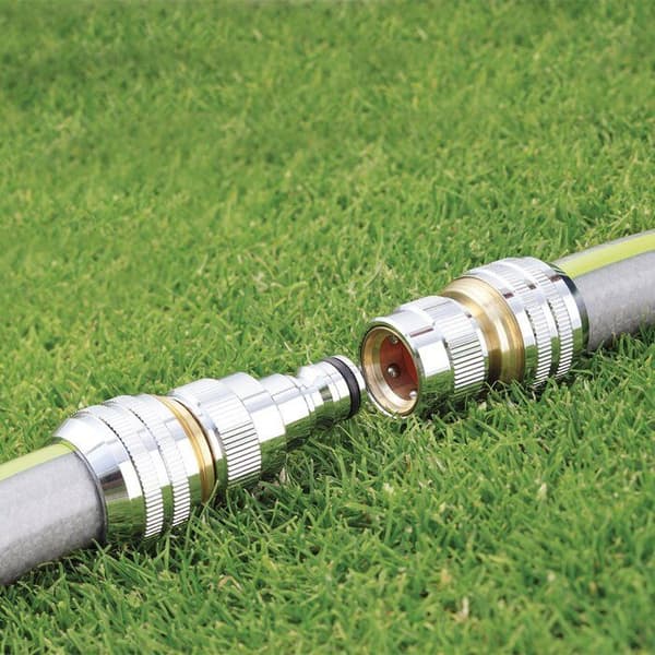 Automatisk koppling - Claber - Slang Diameter 19 mm - Förkromad mässing