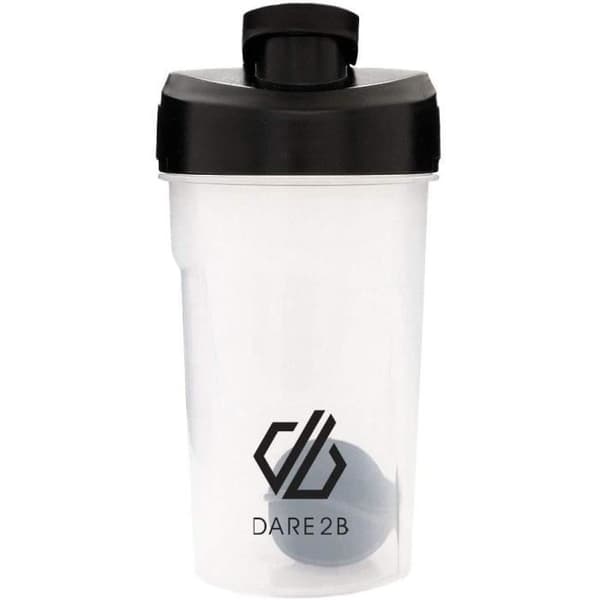 Dare 2B gourde Shaker 500 ml transparent/svart i 2 delar