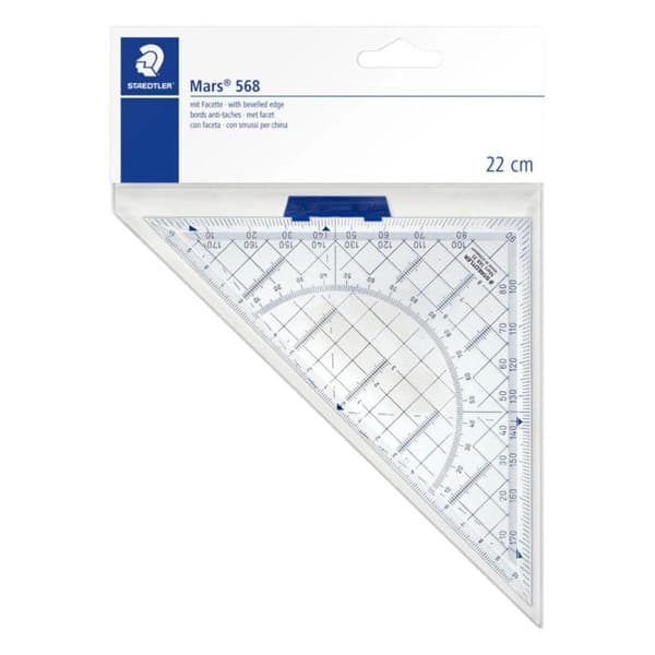 STAEDTLER transparent kvadrat 22cm