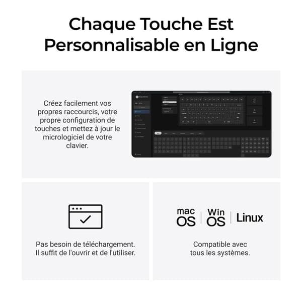 Trådlöst Bluetooth Keychron B1 Pro mekaniskt tangentbord