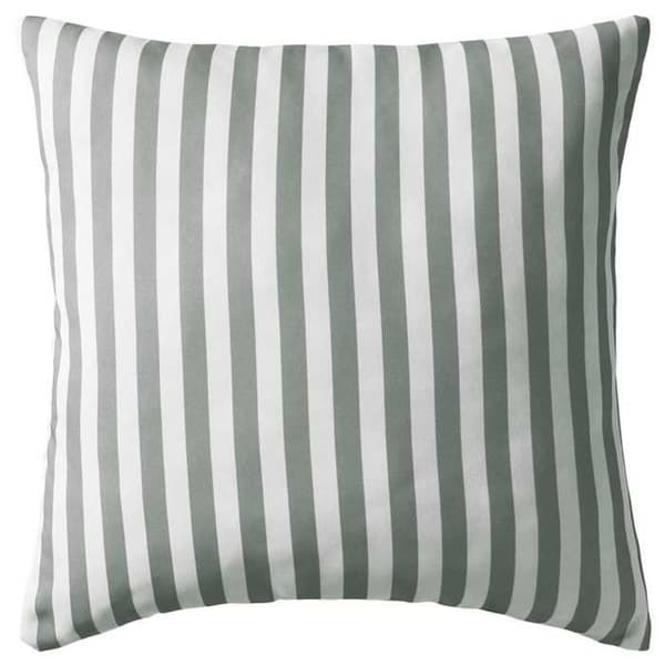 vidaXL Utomhuskudde 4 st Stripe Print 45 x 45 cm Grå