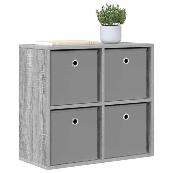 vidaXL Buffé med låda Grå Sonoma 59,5 x 27 x 57 cm 8000537