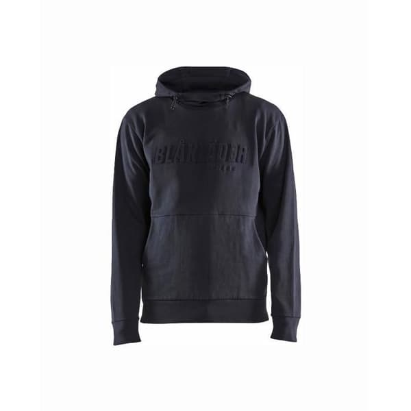 3D-tryckt hoodie marinblå - Blaklader