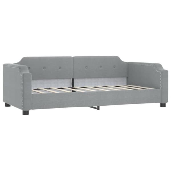 vidaXL Dagbädd Ljusgrå 80x200 cm Tyg 354200