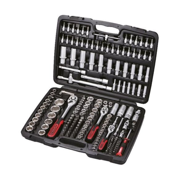 Hylsdosa - KS TOOLS - Matt krom - 179 st - Stål - Grå