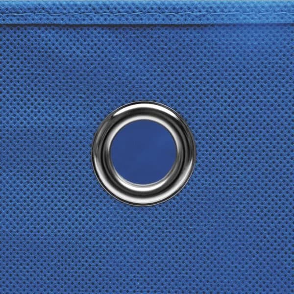 vidaXL Förvaringsboxar med lock 4 st 28x28x28 cm Blå