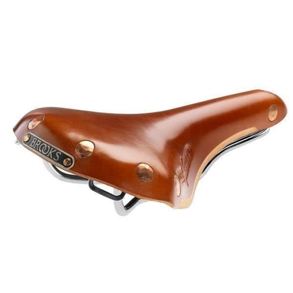 Cykelsadel - BROOKS - Swift Chrome Special - Honung - Kromat chassi - Kopparnitar