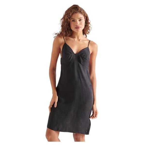 Superdry Tencel Cami Klänning - Svart - Dam