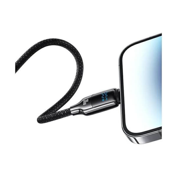 USAMS USB-C till Lightning-kabel 1,2 m, snabbladdning, grå