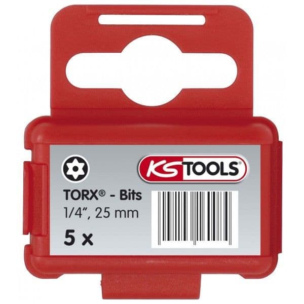 Skruvbits - KSTOOLS - T25 - Inbyggnad 6.35 mm - Längd 50 mm - Stål