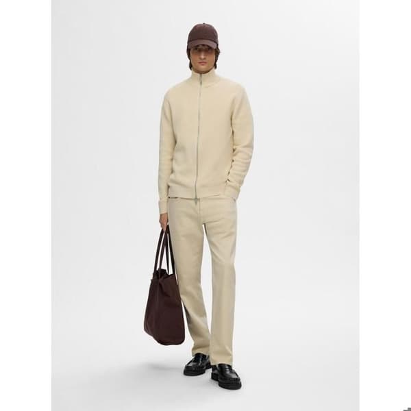 Selected Dane zip-up stickad tröja