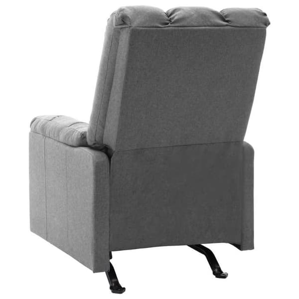 vidaXL Massagefåtölj Ljusgrå Tyg 321410