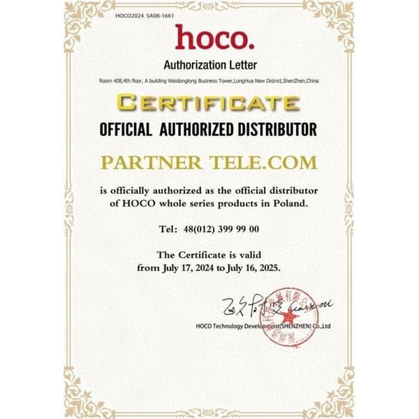 Lågspänningsanslutare Hoco USB A till Micro USB 2,4 A X108, 1 m, vit