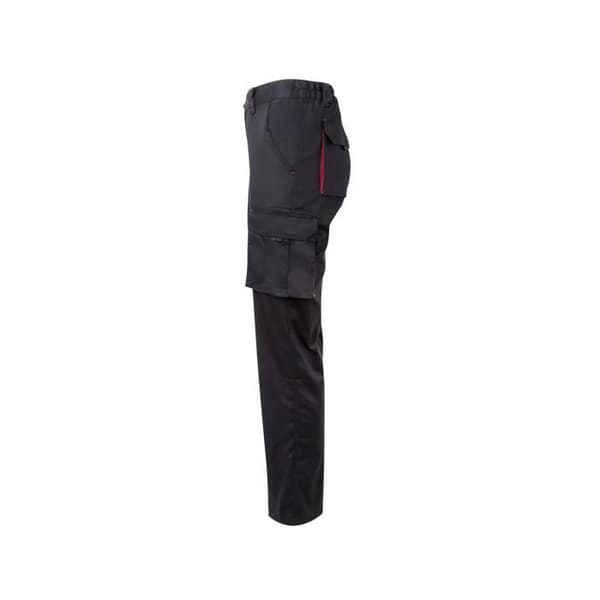 Velilla Stretch arbetsbyxor - svart / röd