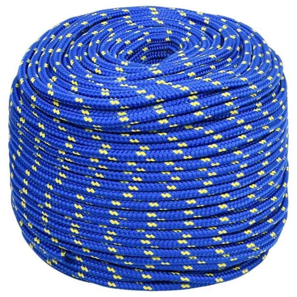 152457 vidaXL Båtrep Blå 10 mm 500 m Polypropen