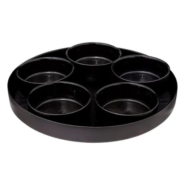 Servis Aperitif 6 Delar "Astra" 34cm Svart