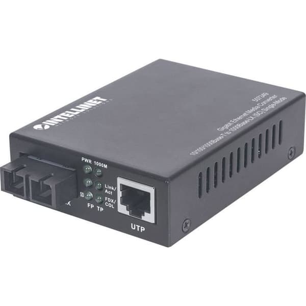 Intellinet 507349 SC Duplex 1Gbps Network Media Converter