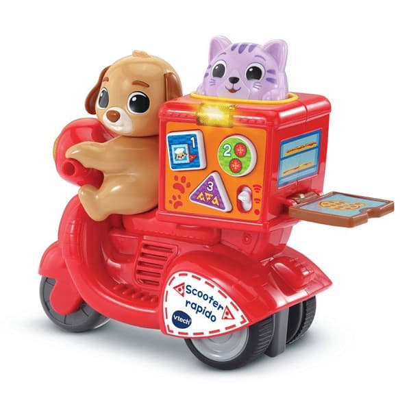 VTECH BABY - TRYCK OCH ÅK SCOOTER RAPIDO - Röd