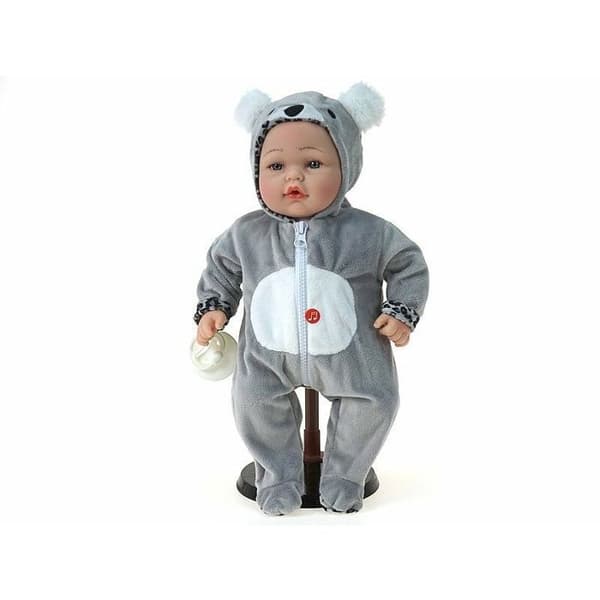 Docka - ADAR - 580442 - Grå - Höjd 40 cm - Med koala kostym